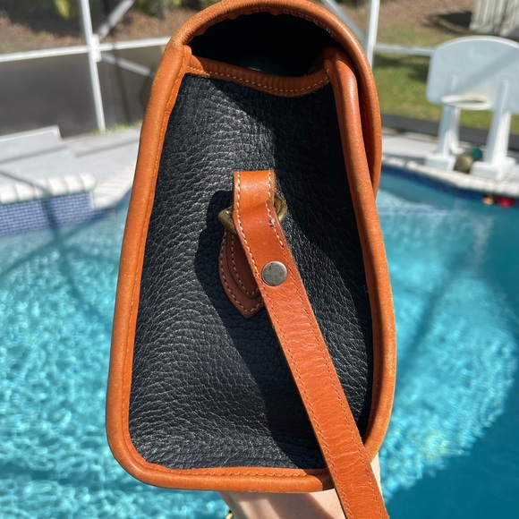 Dooney & Bourke Black and Brown Leather Crossbody Bag - Picture 12 of 15